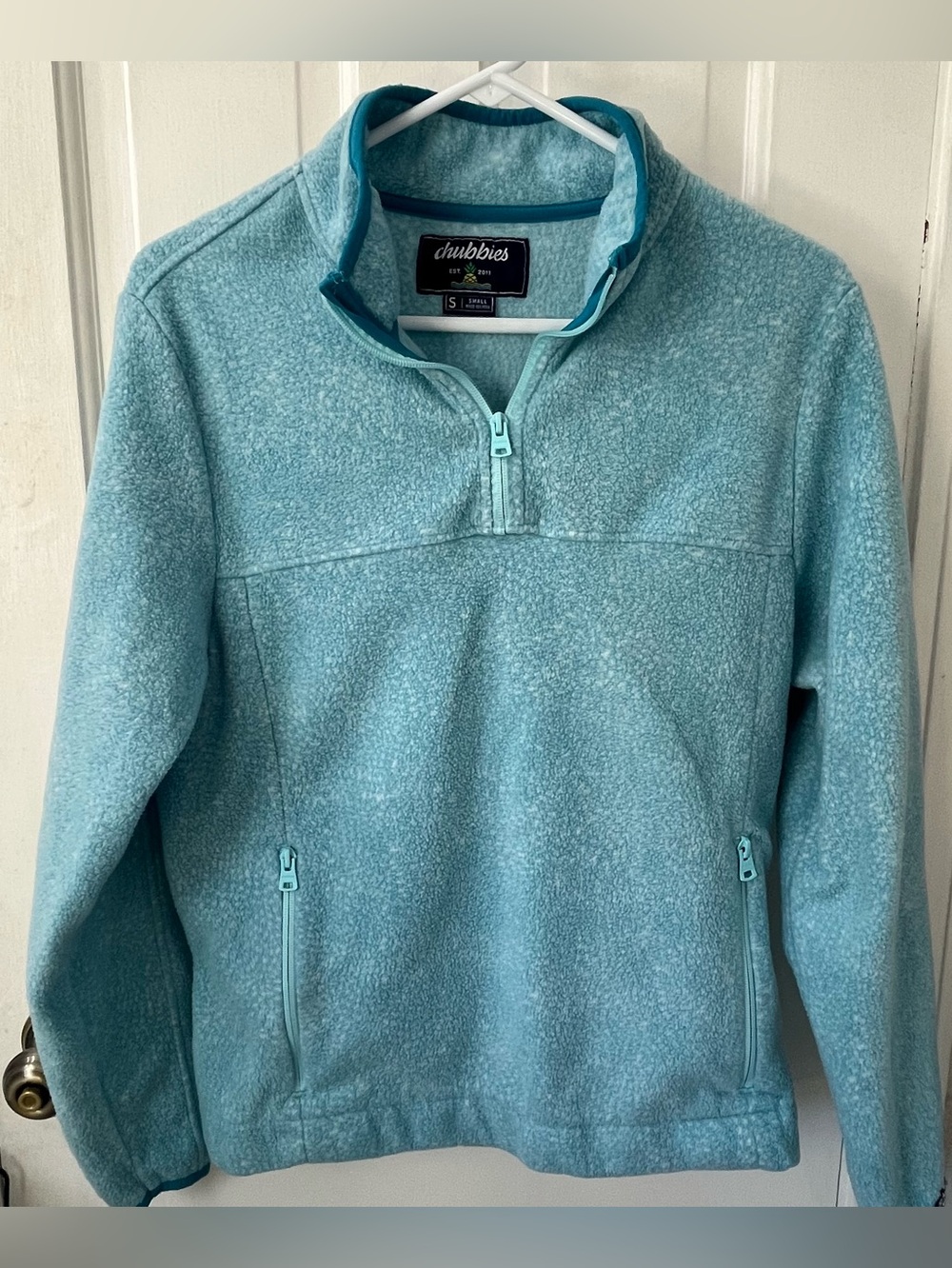 Chubbies Men's Tundra Quarter-Zip Fleece Pullover Sweater - Size Small